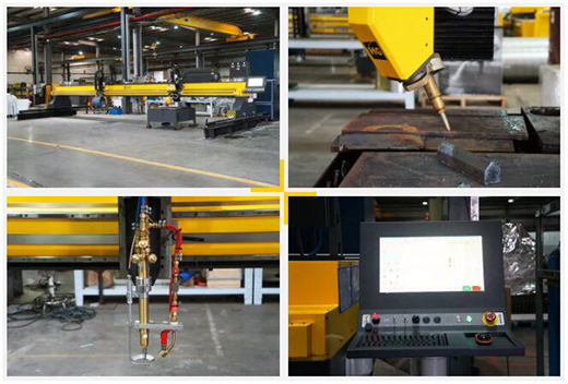 上海d88尊龙z610米超长跨距无限回转数控坡口切割机